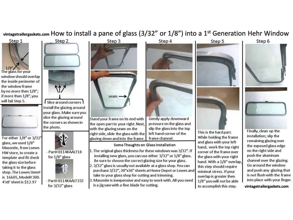 How to Install a Pane of Glass in a Hehr Generation 1 Window