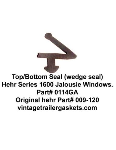 Hehr 1600 1626 Wedge Seal for Vintage Hehr Jalousie Windows Hehr 1600 1626 Wedge Seal for Vintage Hehr Jalousie Windows