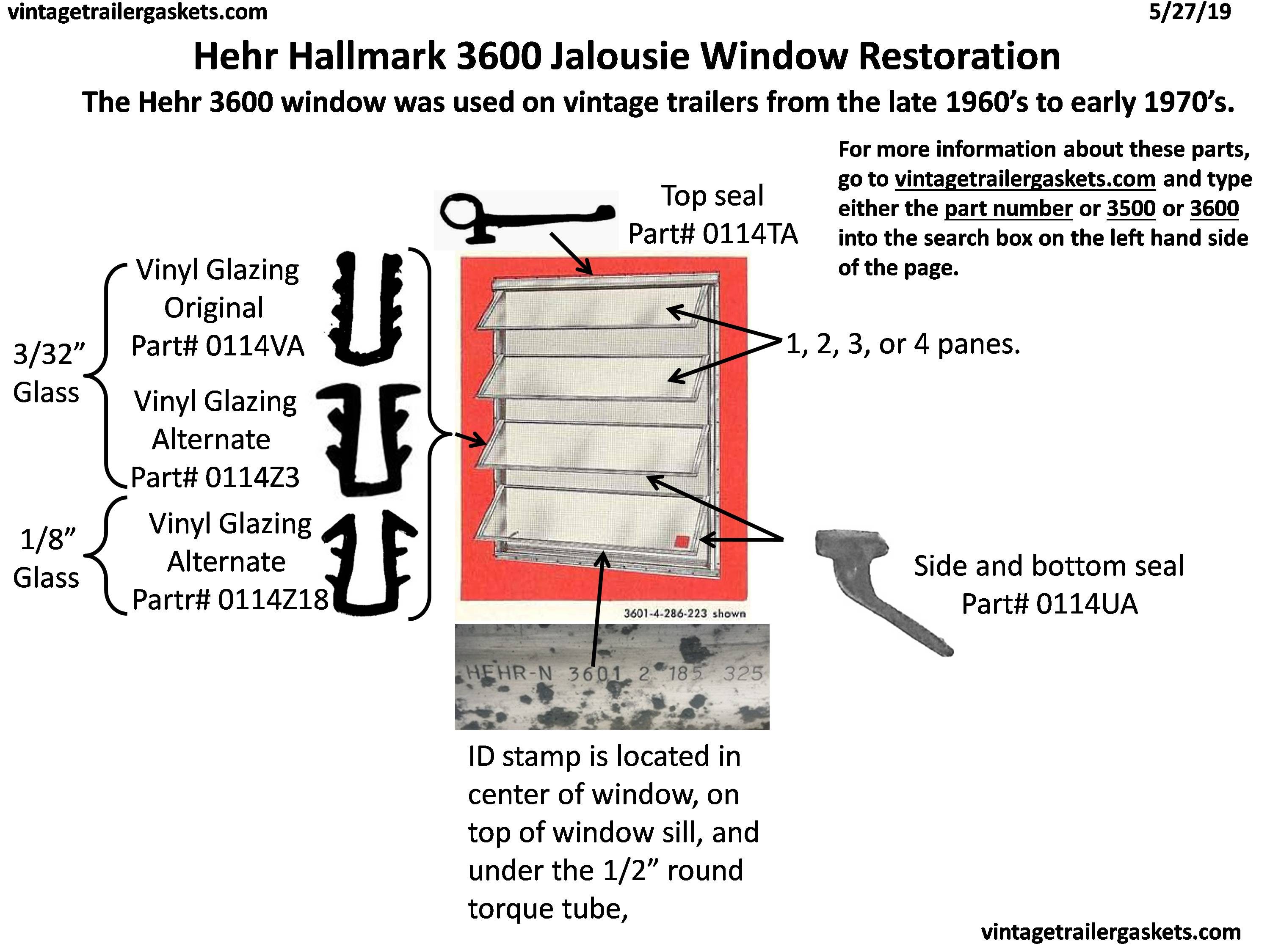 Jalousie window parts diagram